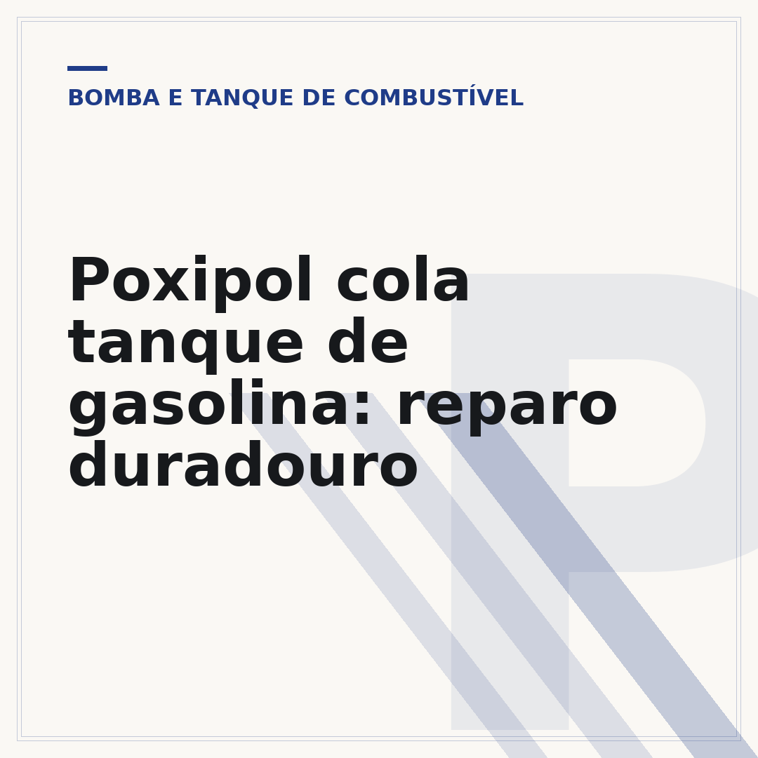 Poxipol cola tanque de gasolina: reparo duradouro