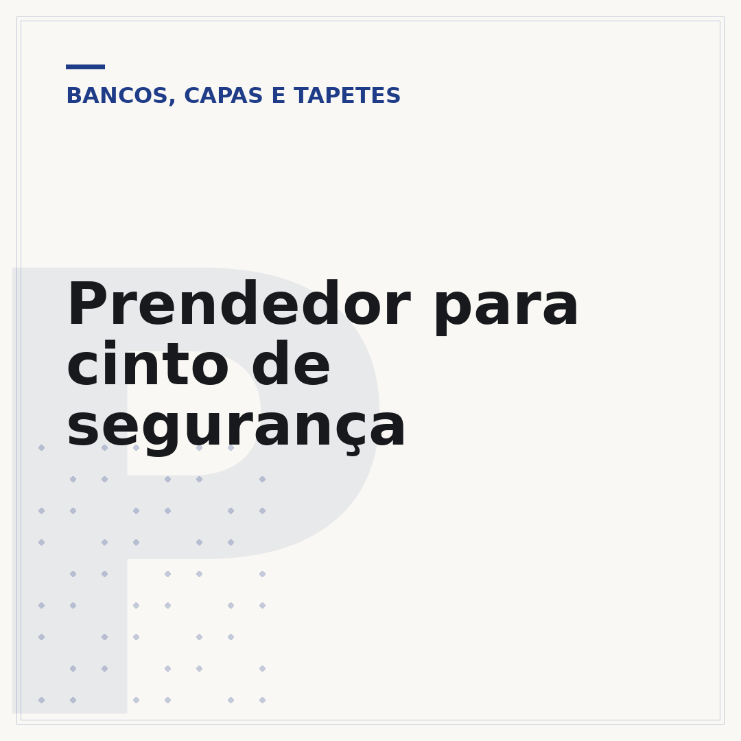 Prendedor para cinto de segurança