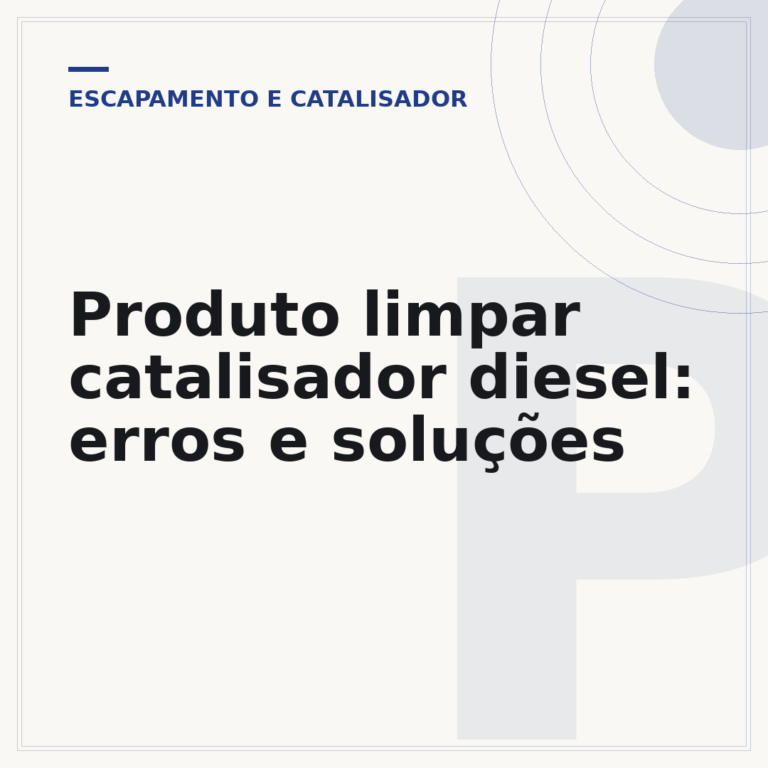 Produto limpar catalisador diesel: erros e soluções