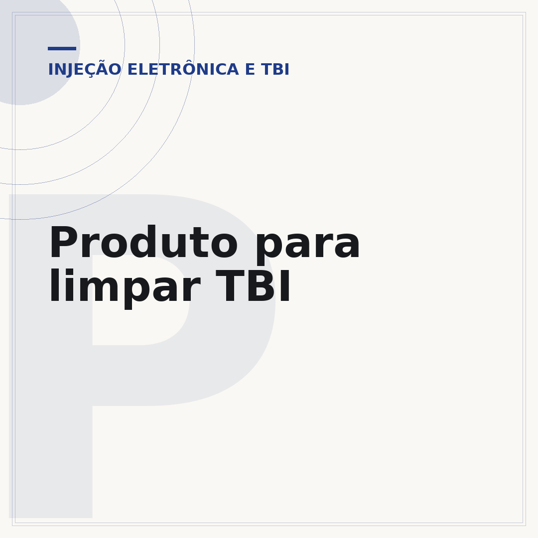 Produto para limpar TBI