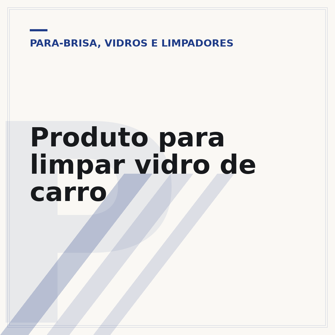Produto para limpar vidro de carro