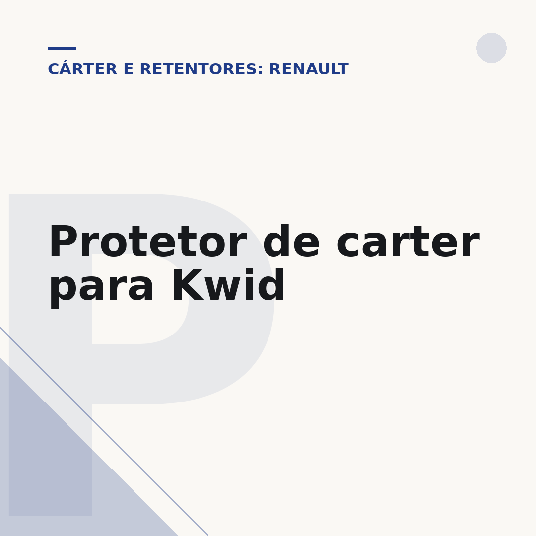 Protetor de carter para Kwid