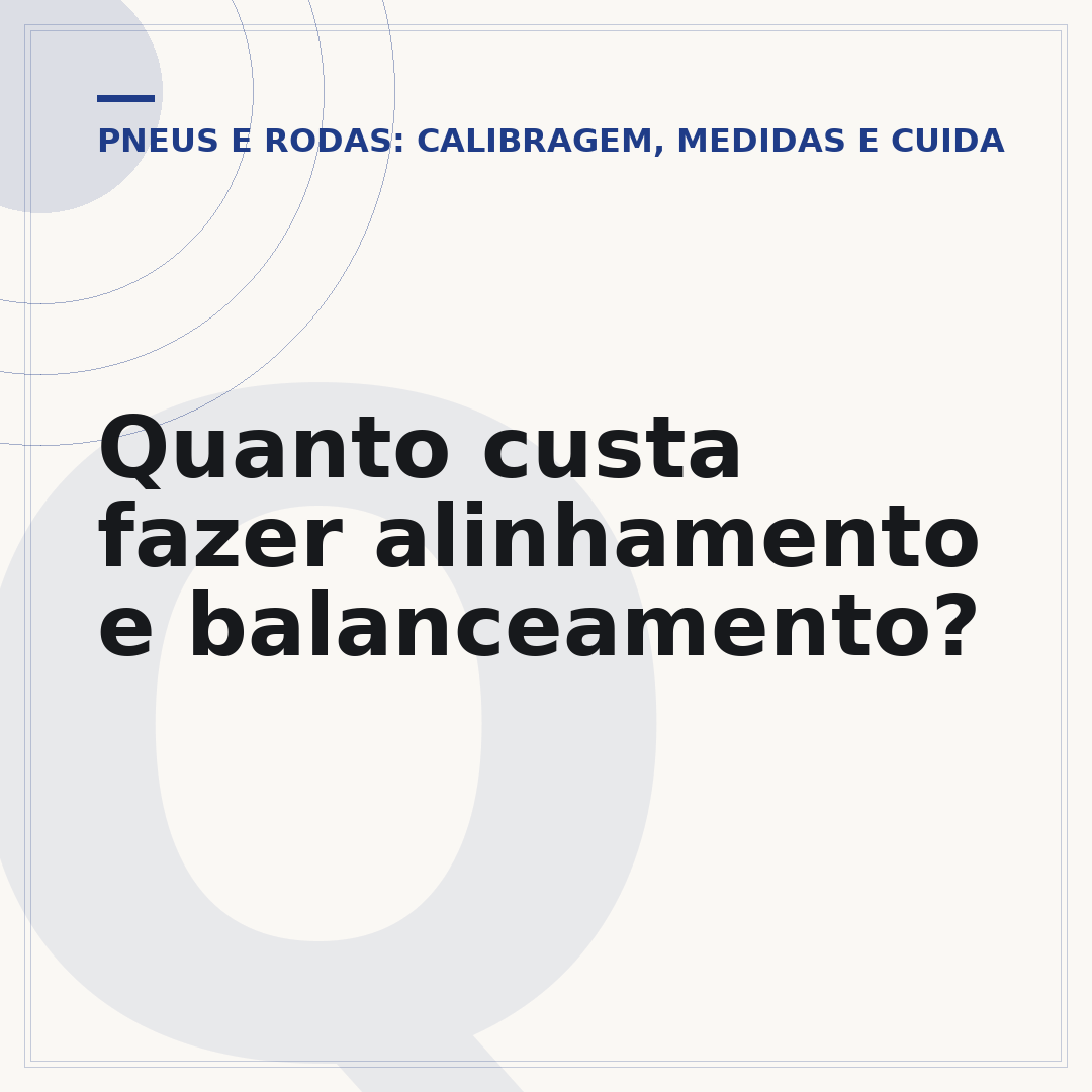 Quanto custa fazer alinhamento e balanceamento?