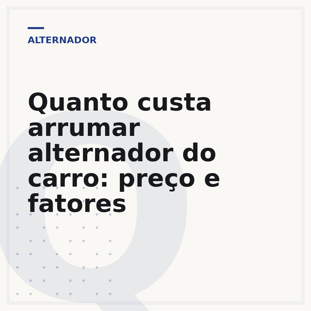 Quanto custa arrumar alternador do carro: preço e fatores