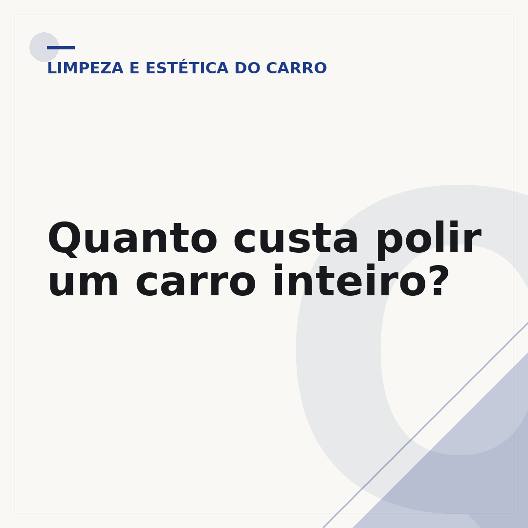 Quanto custa polir um carro inteiro?
