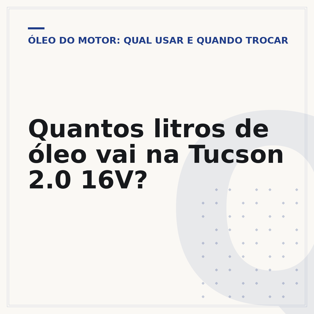 Quantos litros de óleo vai na Tucson 2.0 16V?