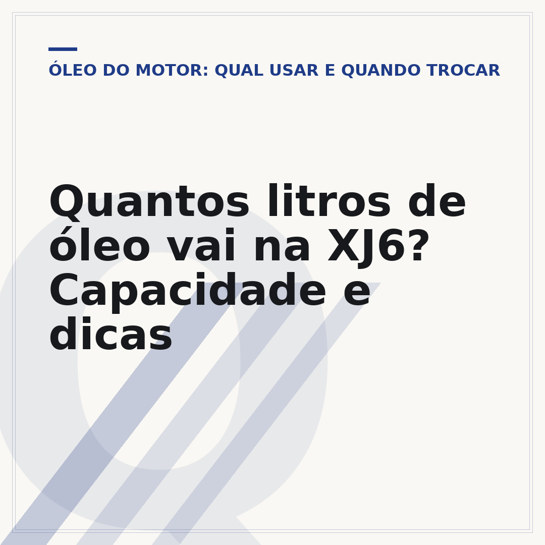 Quantos litros de óleo vai na XJ6? Capacidade e dicas