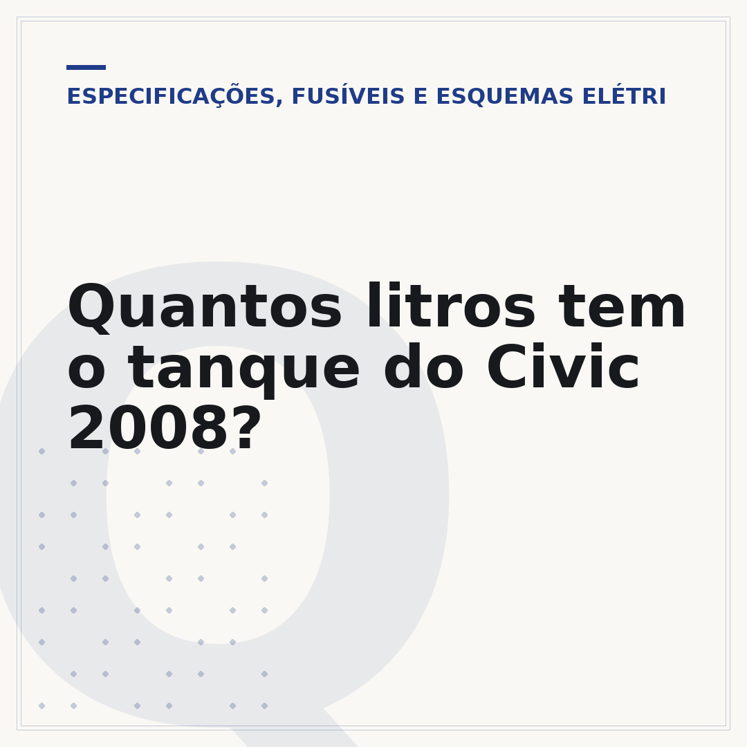 Quantos litros tem o tanque do Civic 2008?