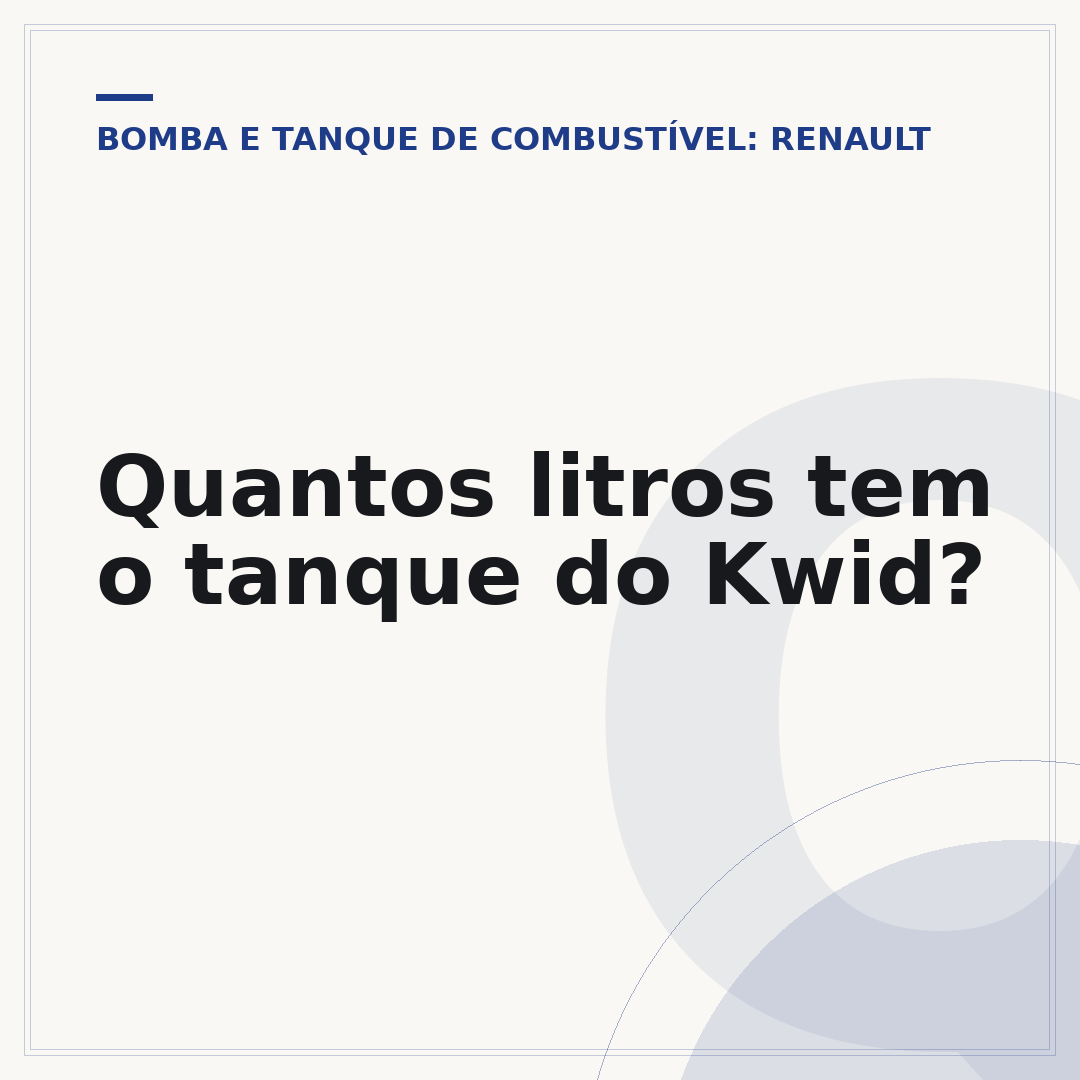 Quantos litros tem o tanque do Kwid?
