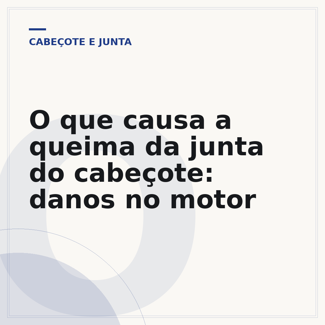 O que causa a queima da junta do cabeçote: danos no motor