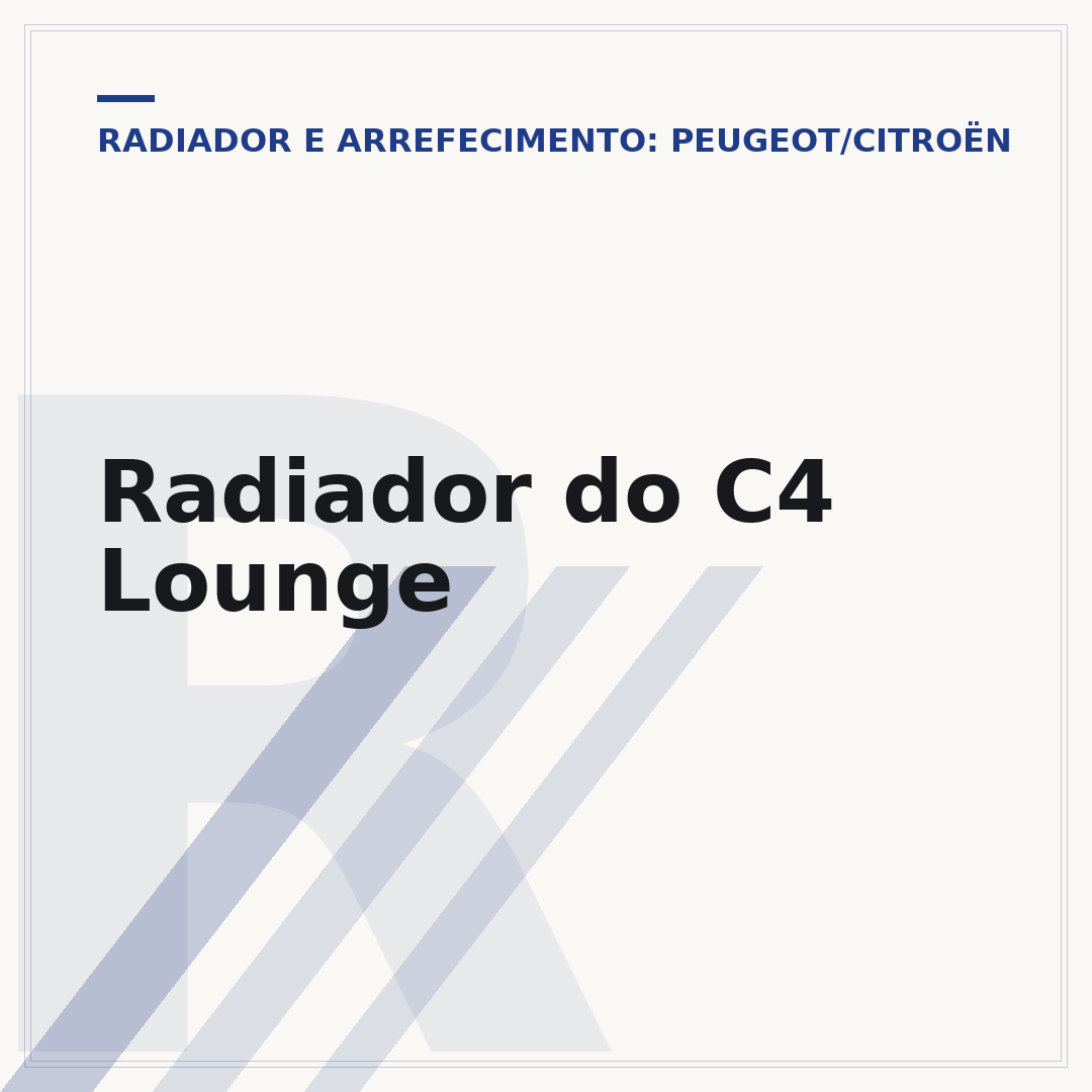 Radiador do C4 Lounge