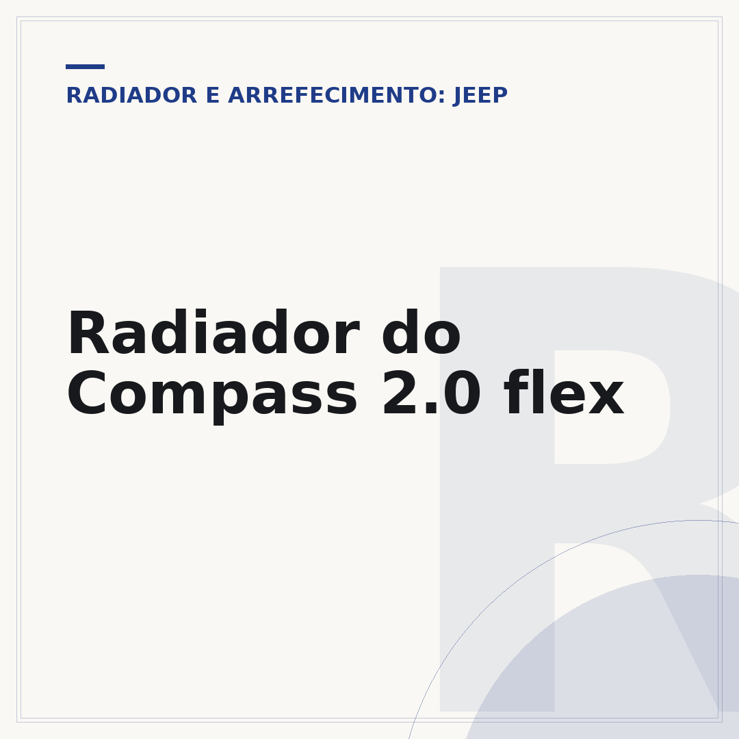 Radiador do Compass 2.0 flex
