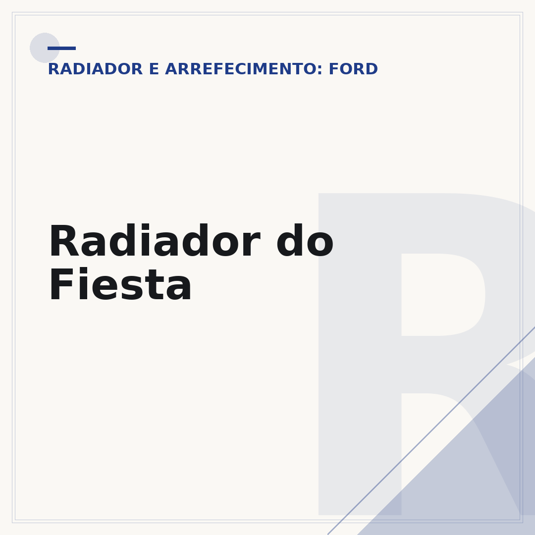 Radiador do Fiesta
