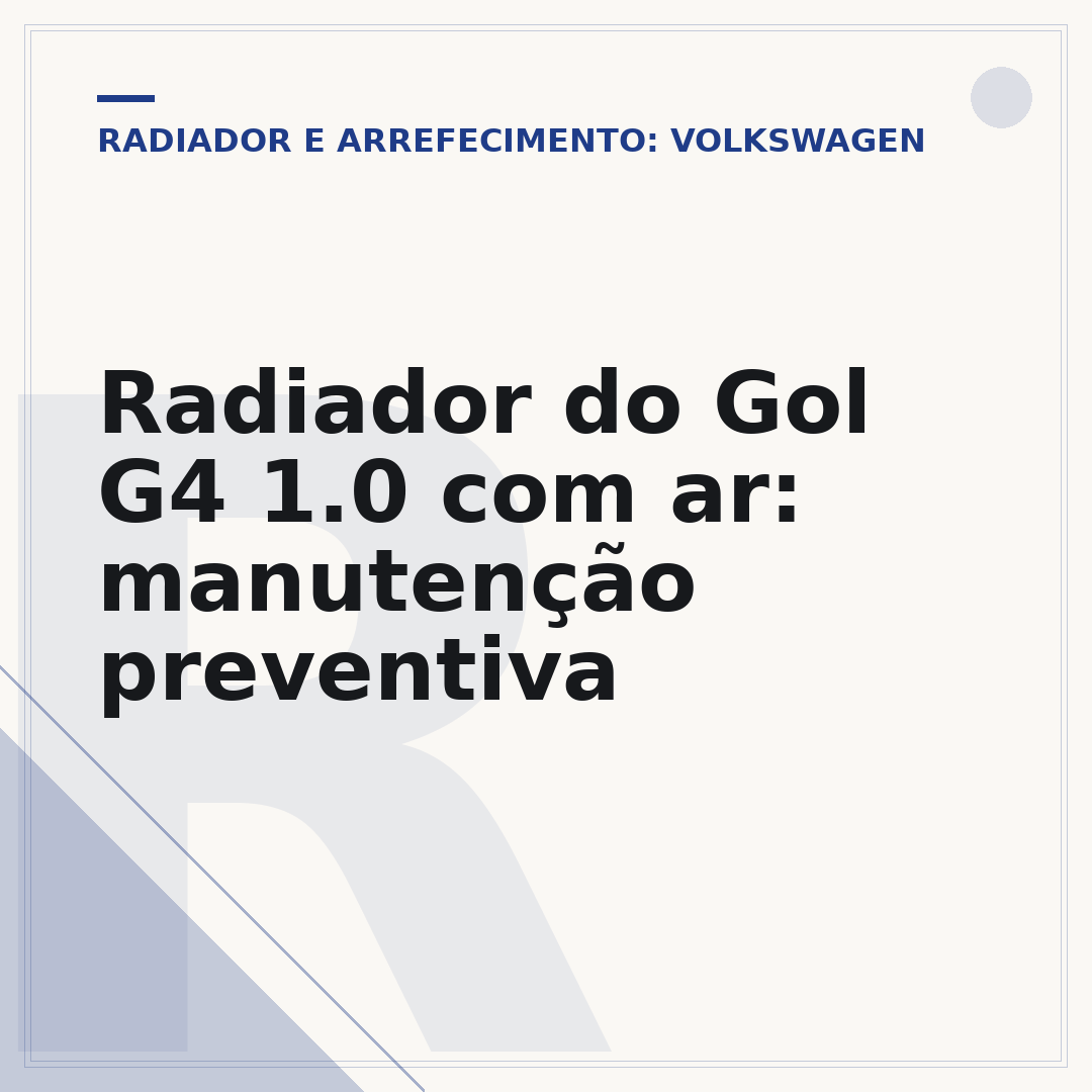 Radiador do Gol G4 1.0 com ar: manutenção preventiva