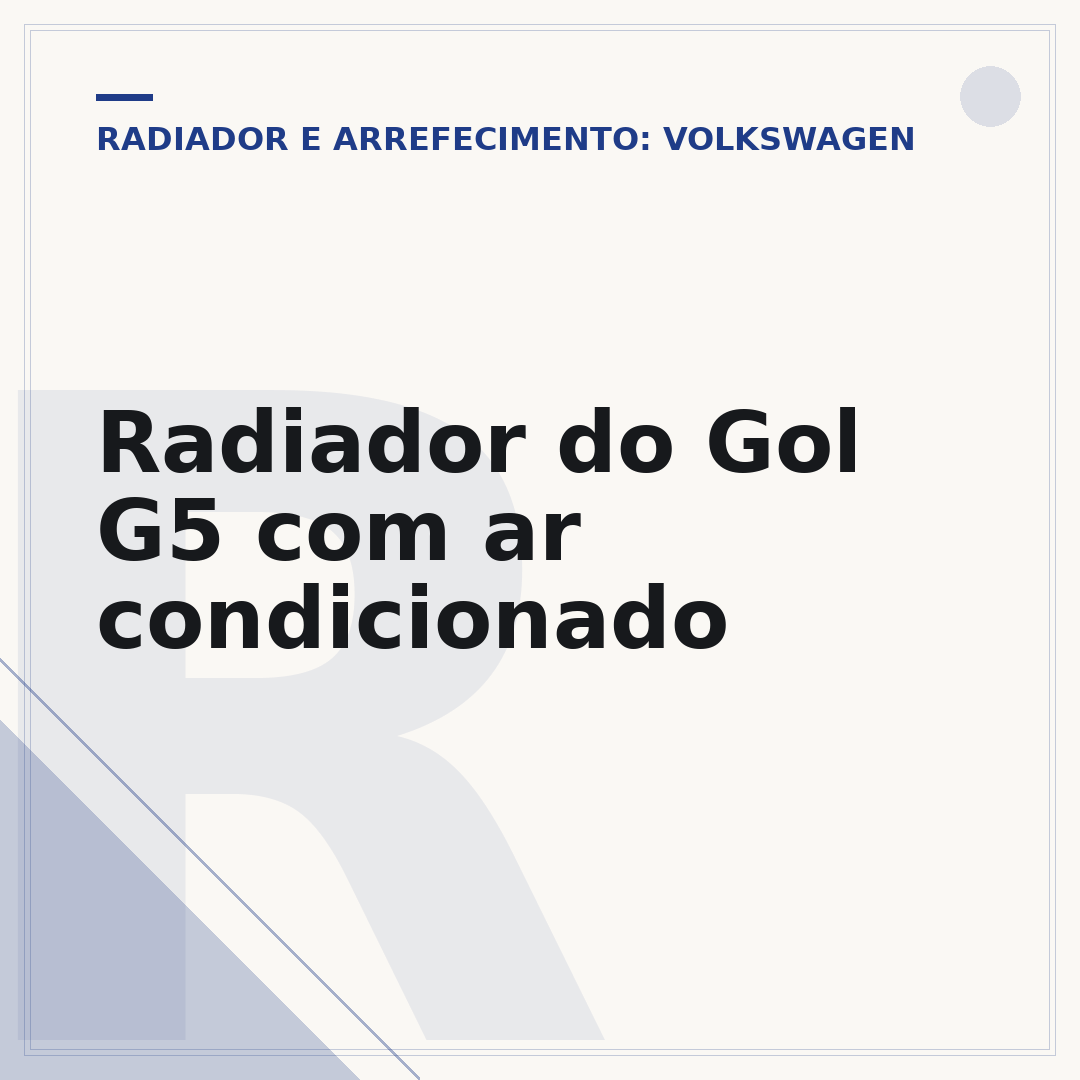 Radiador do Gol G5 com ar condicionado