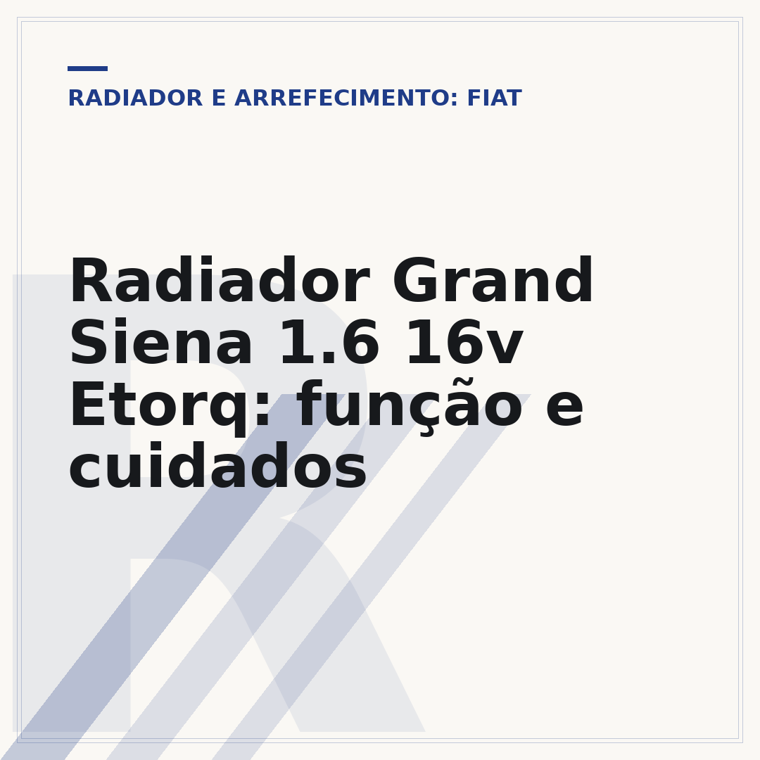 Radiador Grand Siena 1.6 16v Etorq: função e cuidados