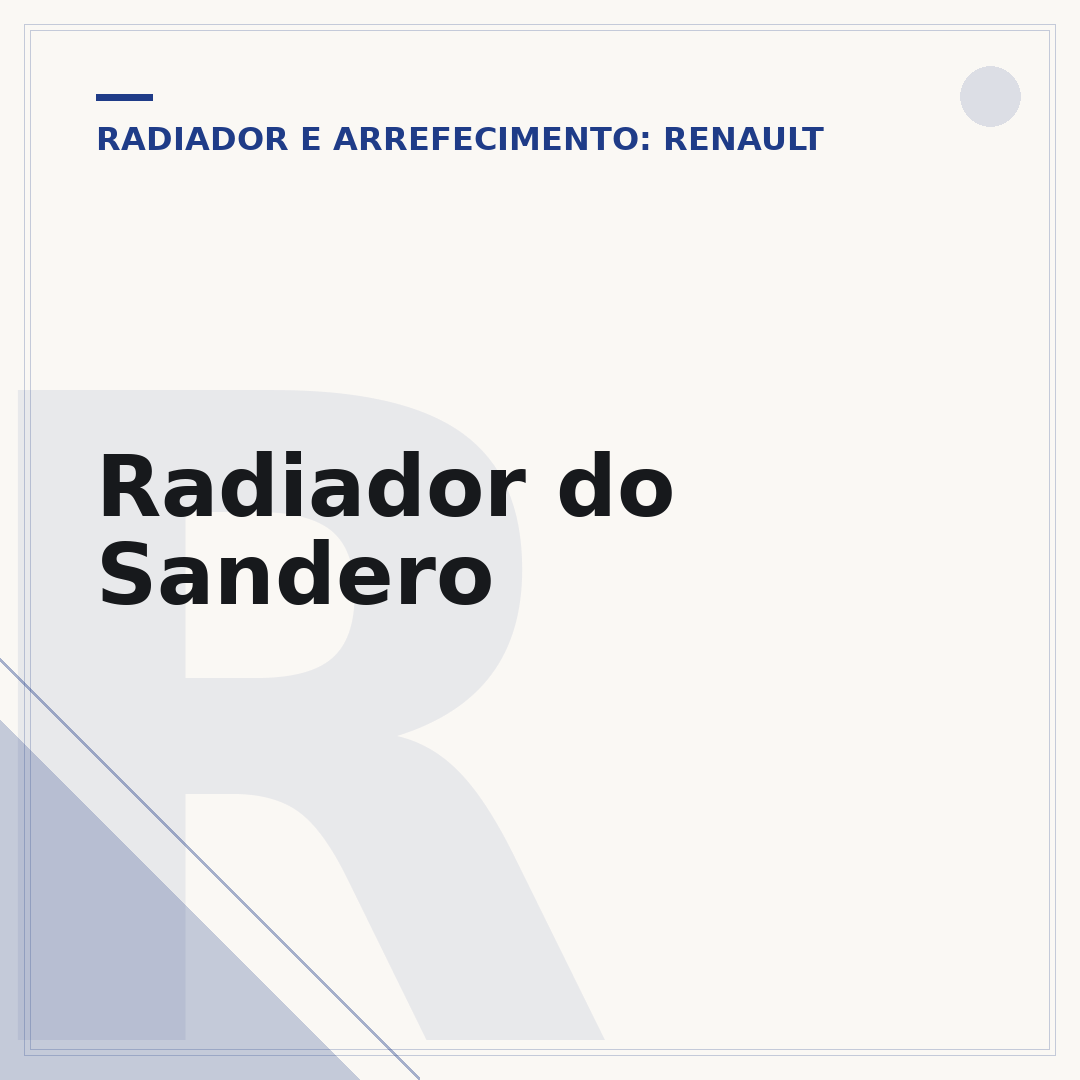 Radiador do Sandero
