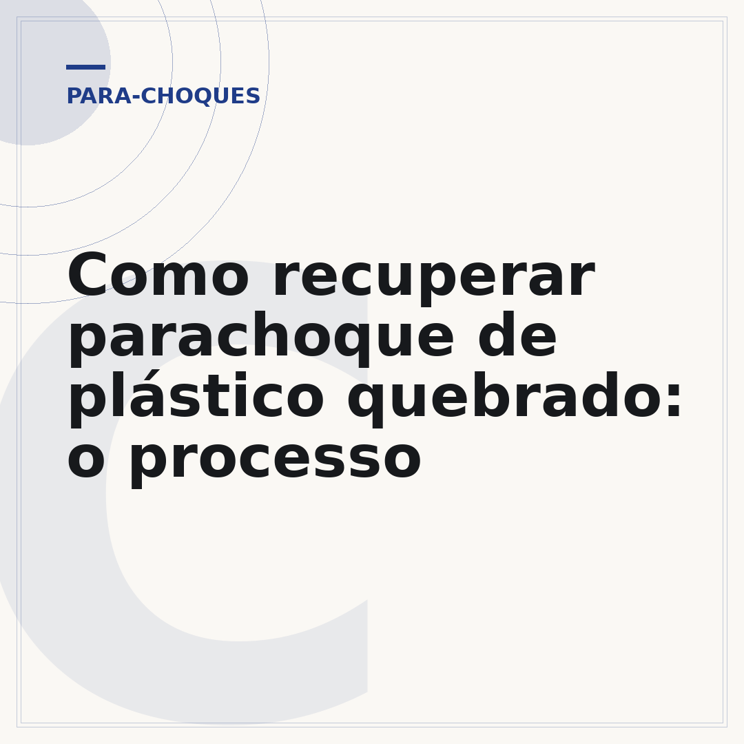 Como recuperar parachoque de plástico quebrado: o processo