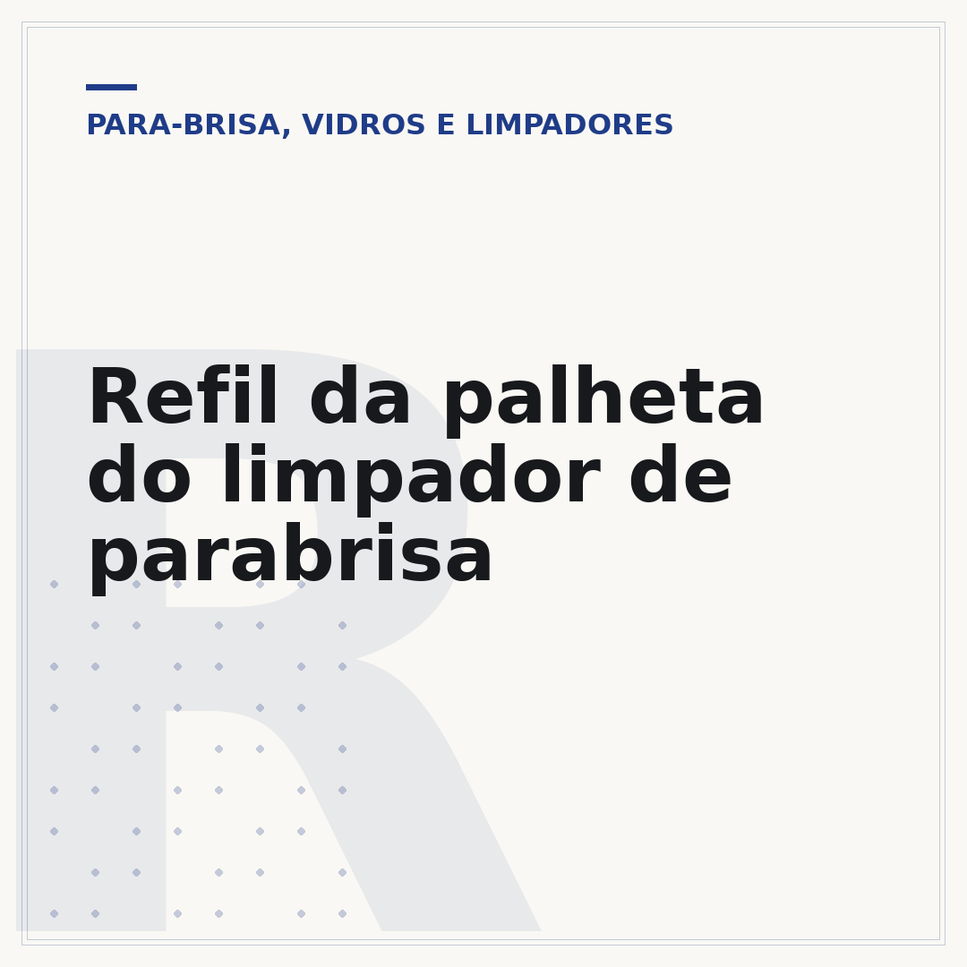 Refil da palheta do limpador de parabrisa