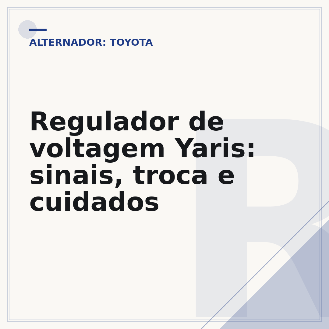 Regulador de voltagem Yaris: sinais, troca e cuidados