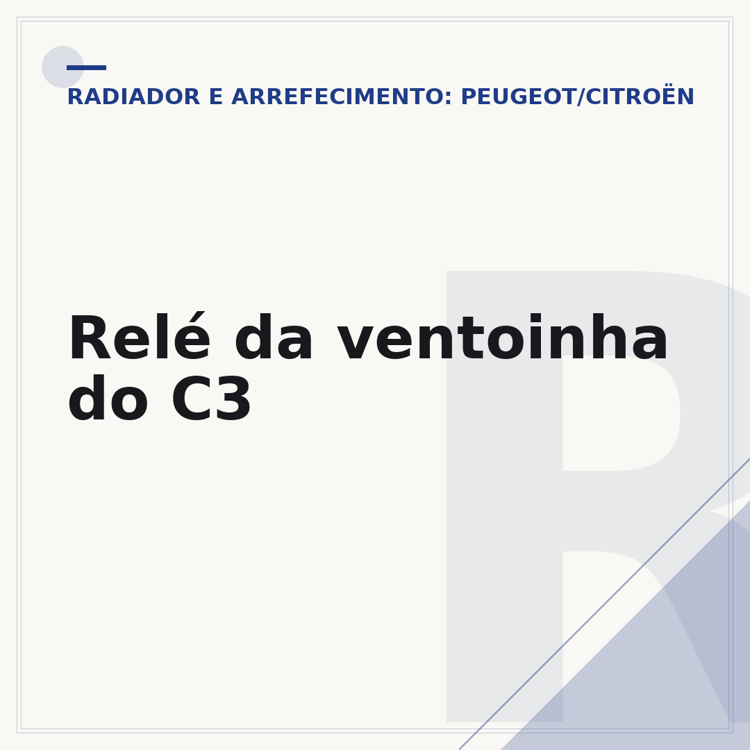 Relé da ventoinha do C3
