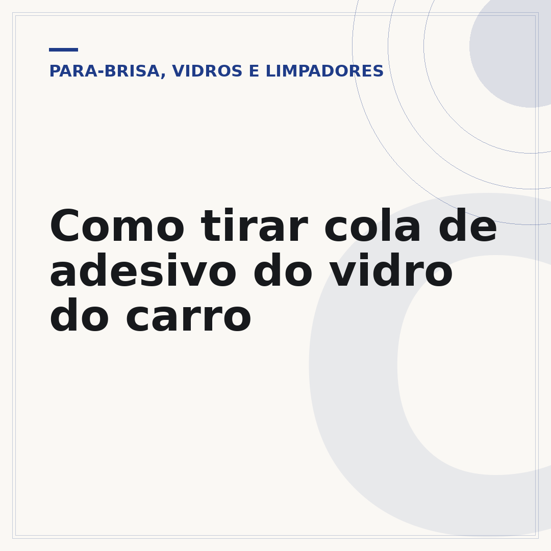 Como tirar cola de adesivo do vidro do carro