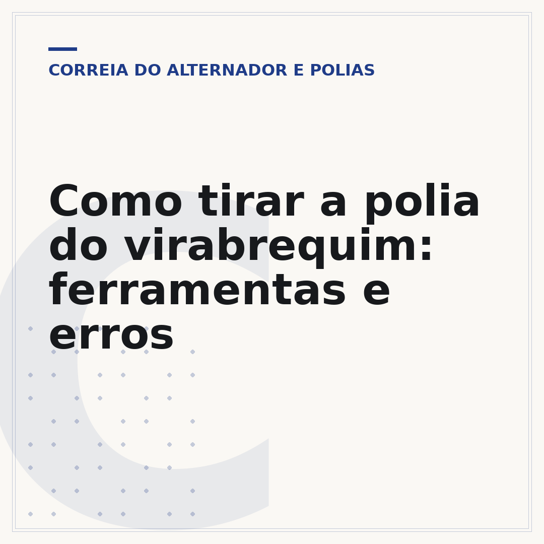 Como tirar a polia do virabrequim: ferramentas e erros