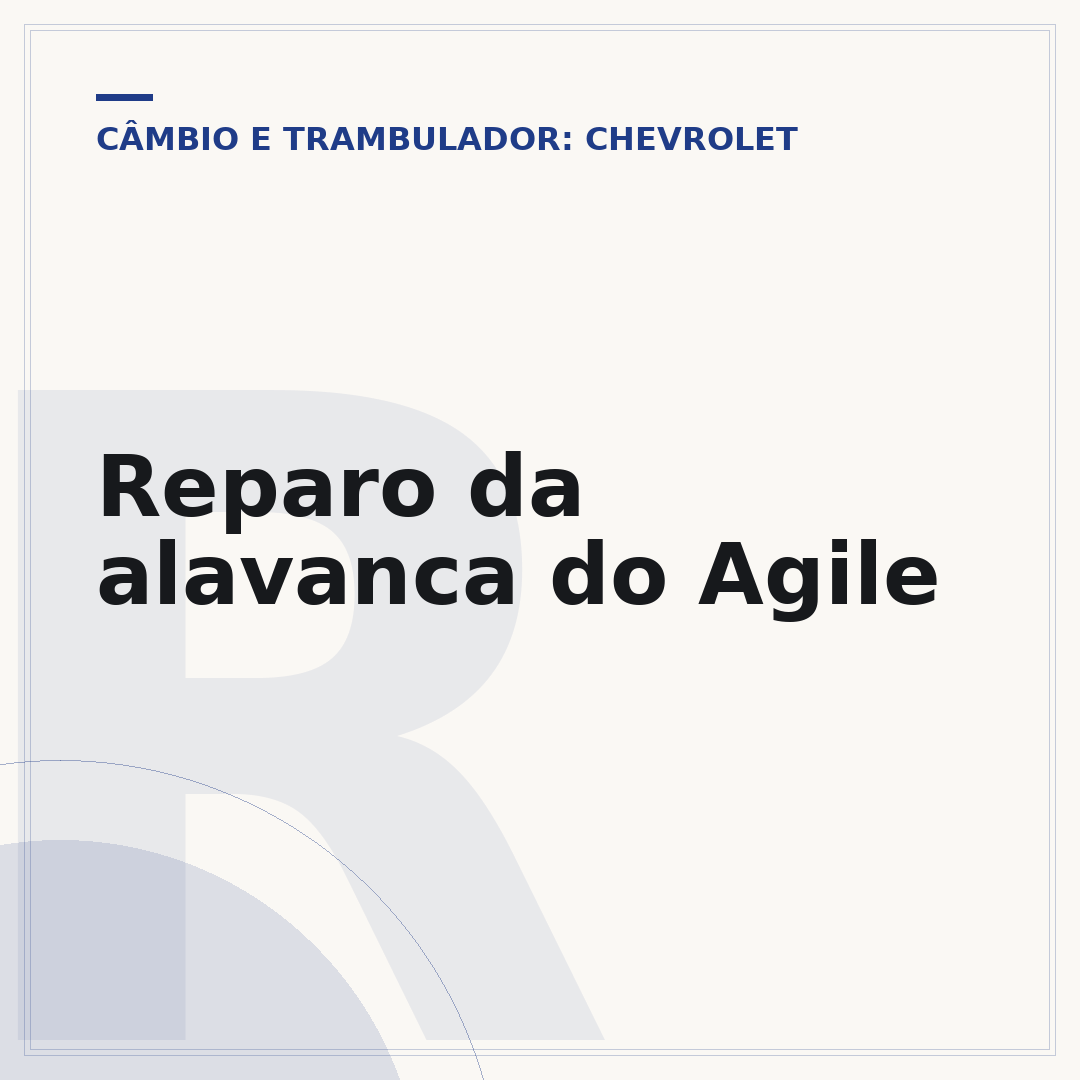 Reparo da alavanca do Agile