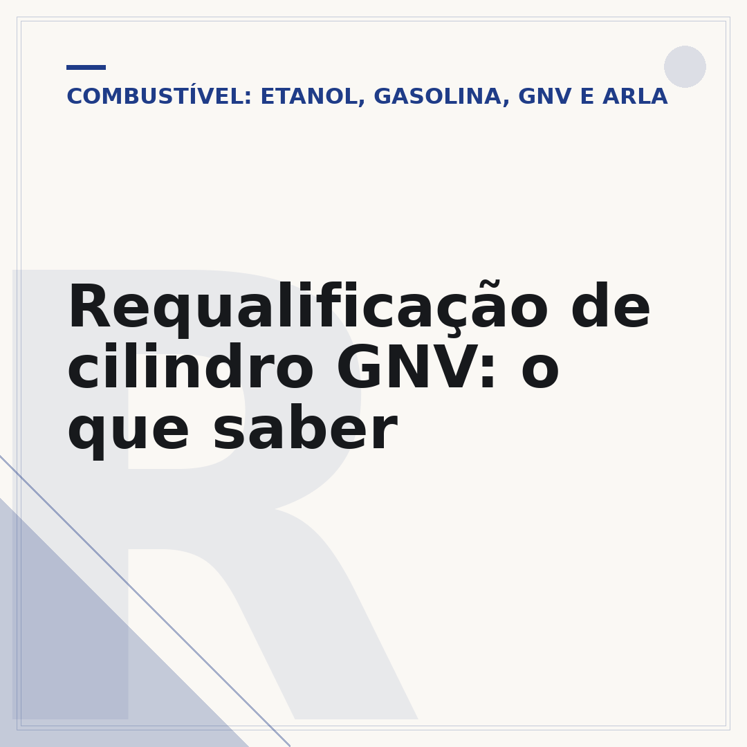 Requalificação de cilindro GNV: o que saber