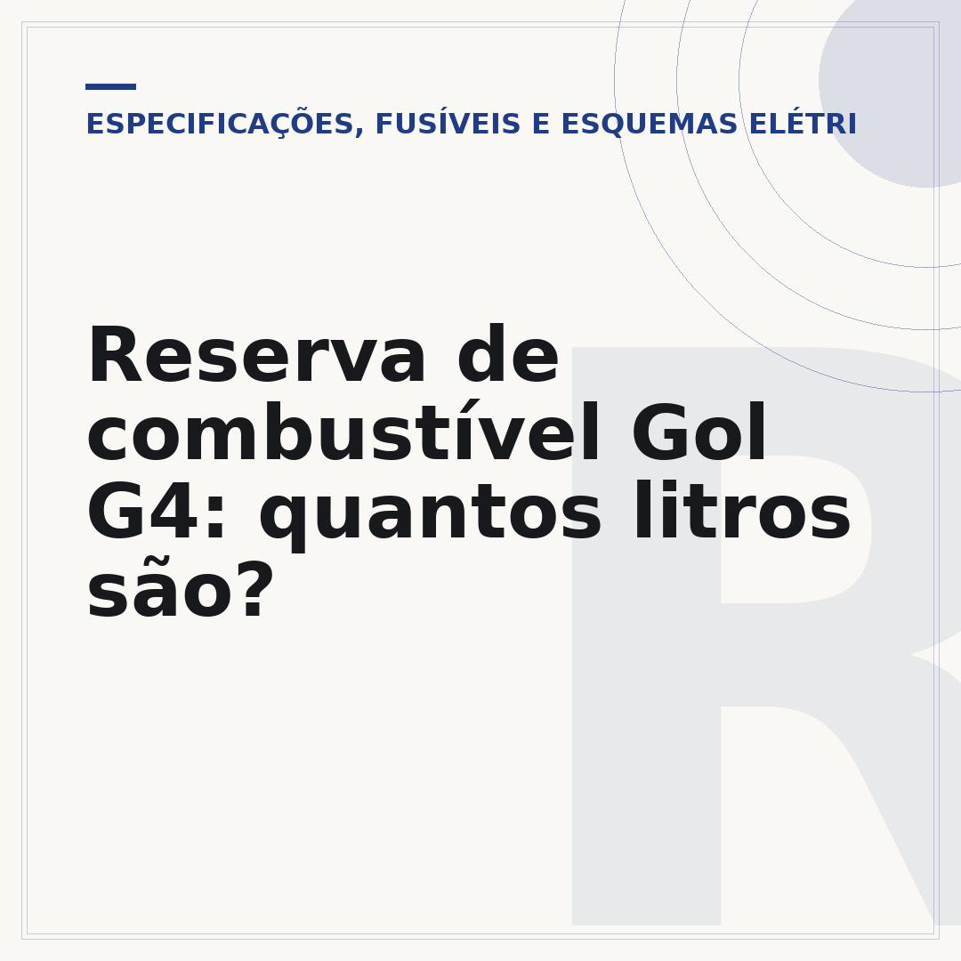 Reserva de combustível Gol G4: quantos litros são?