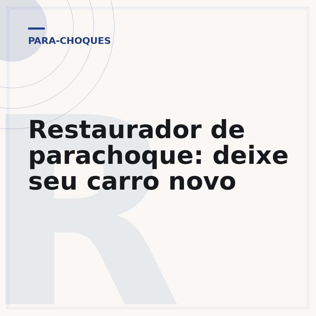 Restaurador de parachoque: deixe seu carro novo