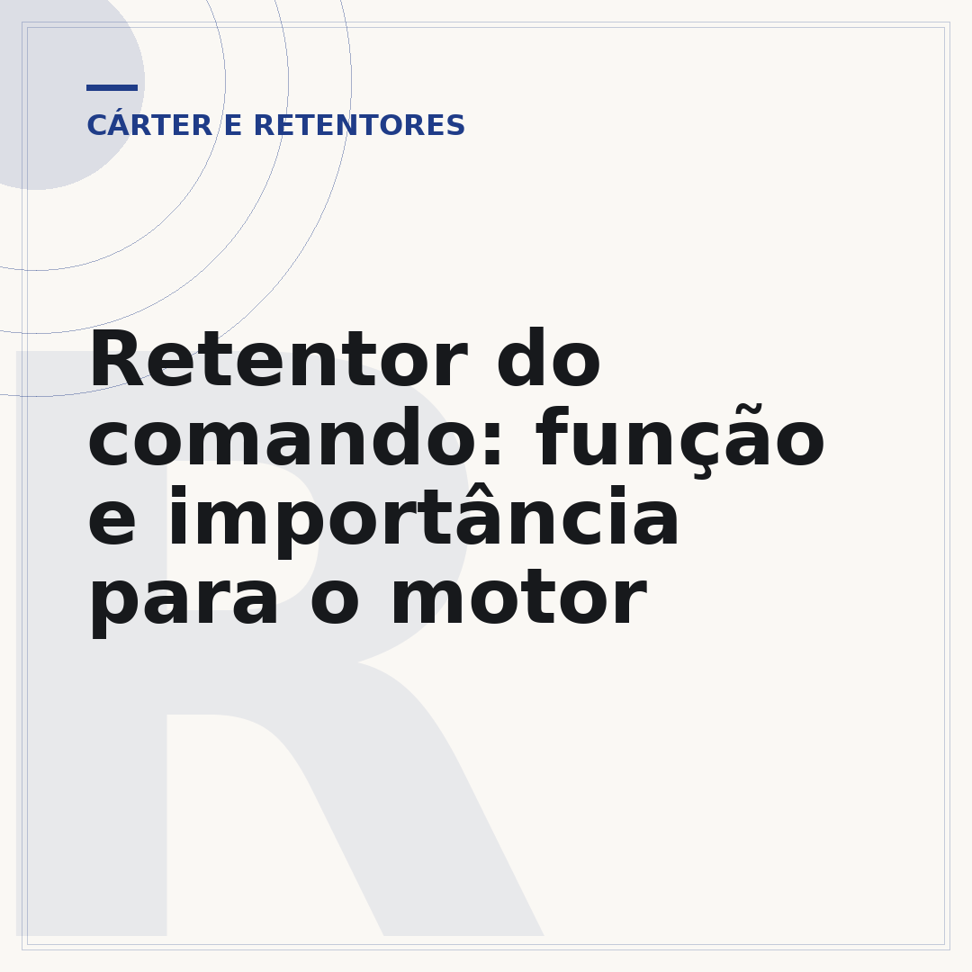 Retentor do comando: função e importância para o motor