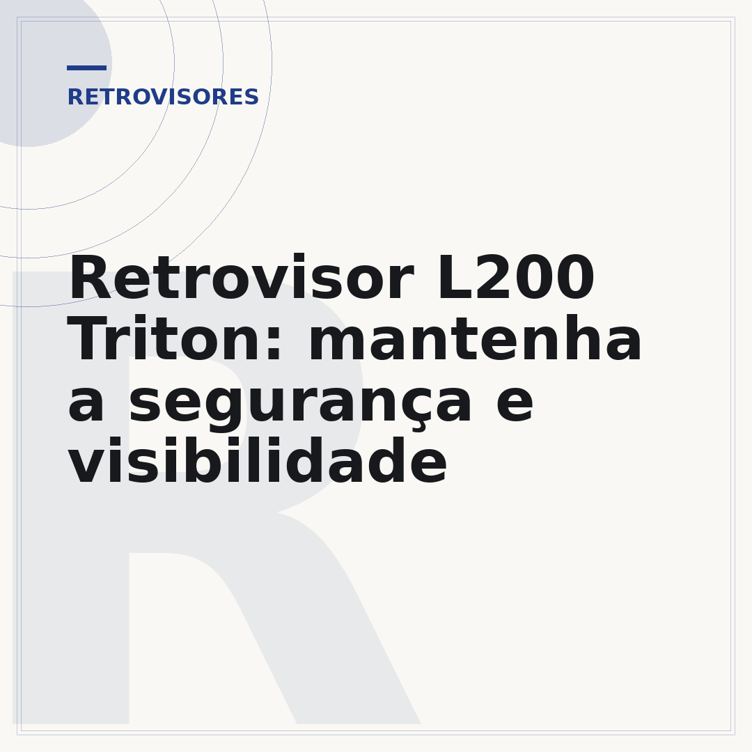 Retrovisor L200 Triton: mantenha a segurança e visibilidade