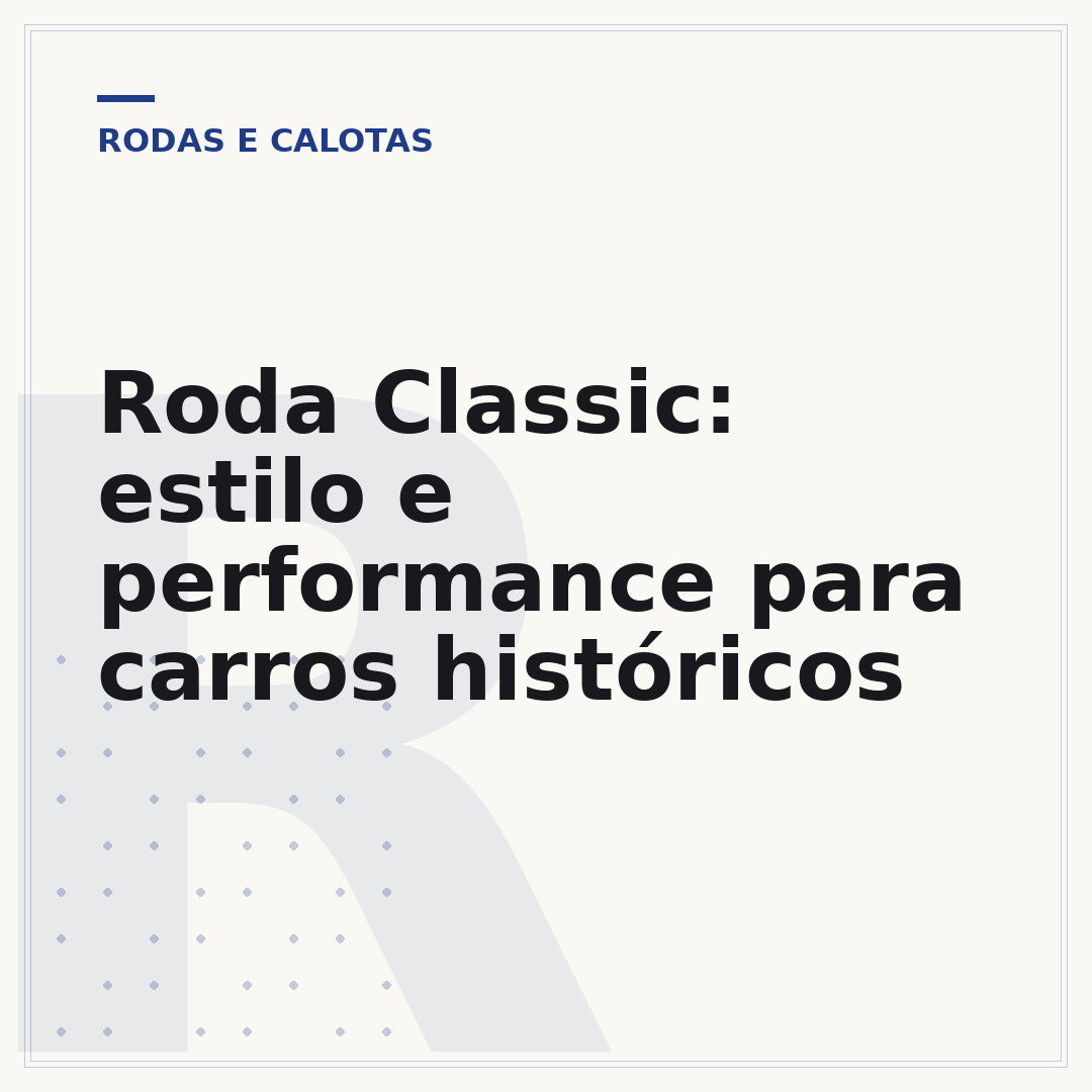 Roda Classic: estilo e performance para carros históricos