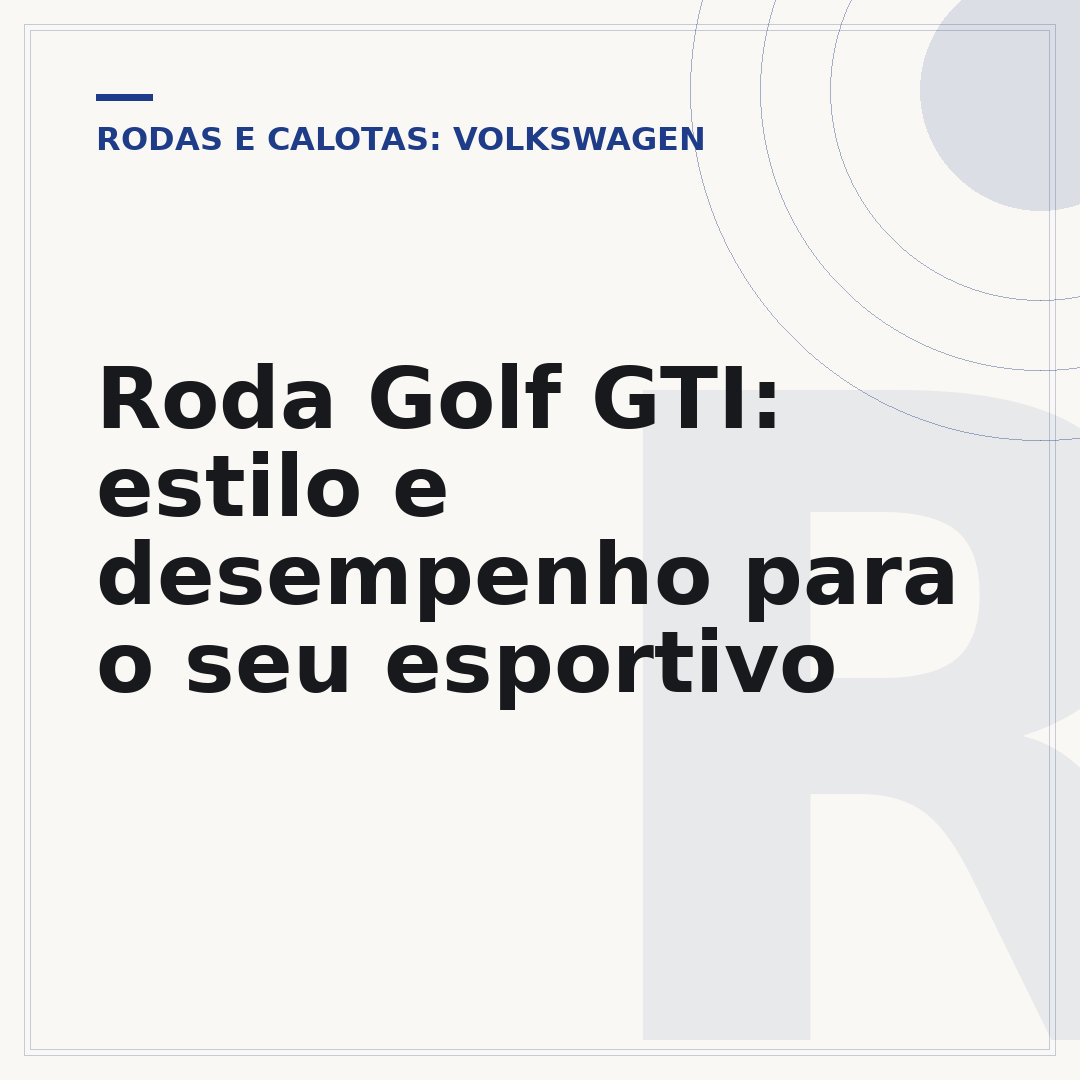 Roda Golf GTI: estilo e desempenho para o seu esportivo