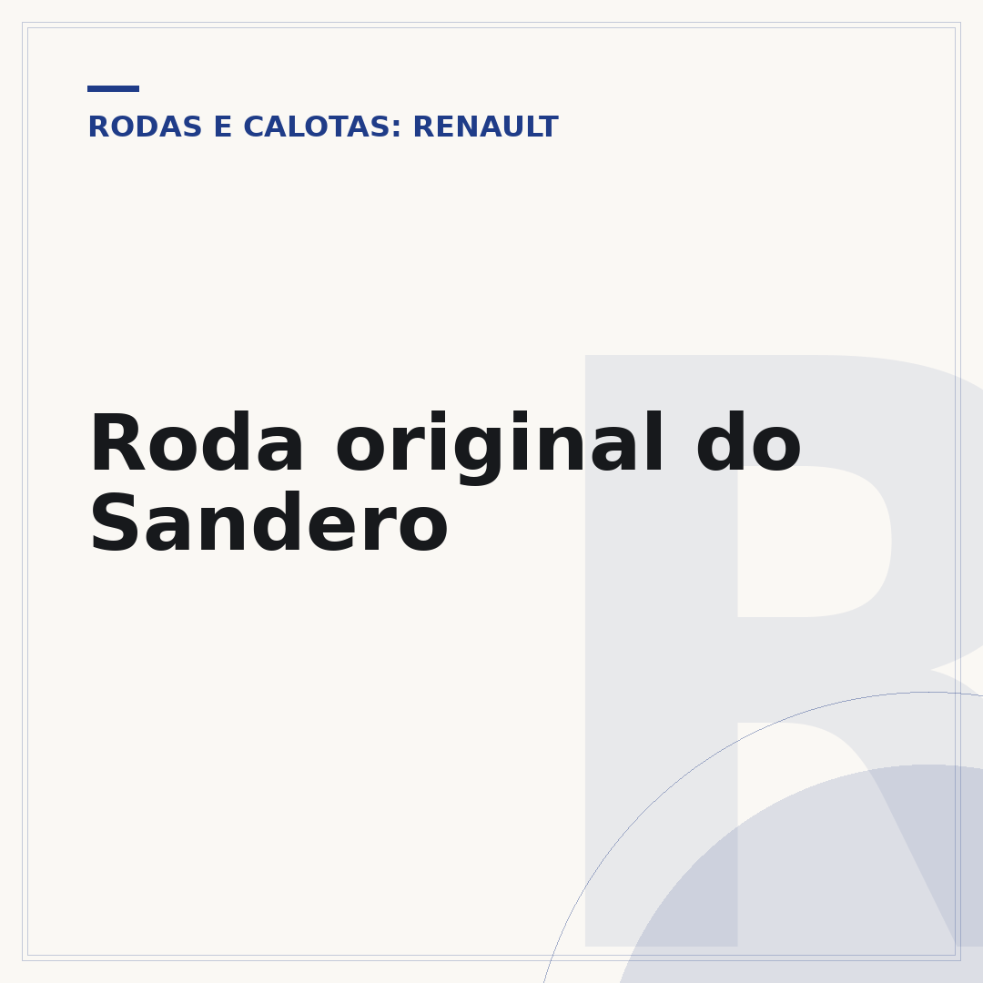 Roda original do Sandero