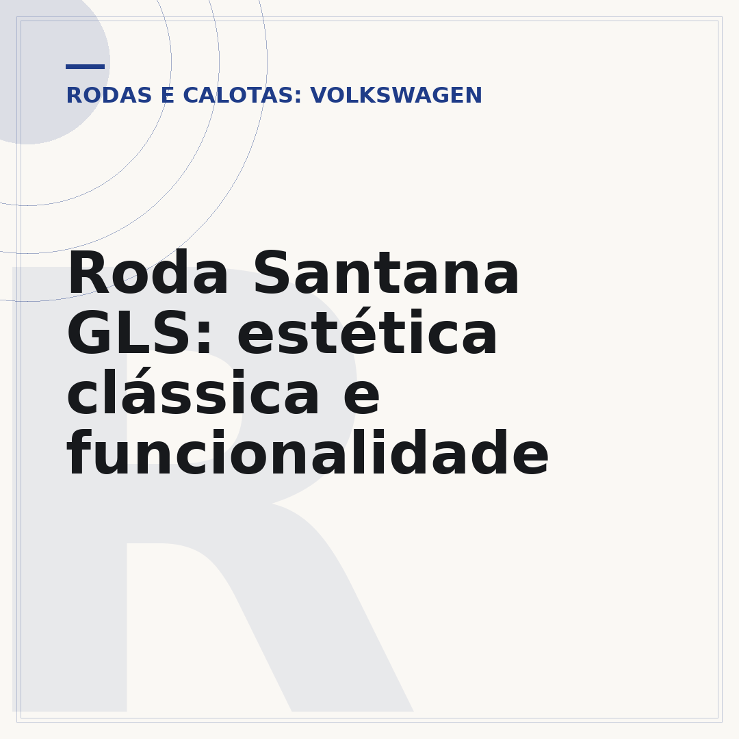Roda Santana GLS: estética clássica e funcionalidade