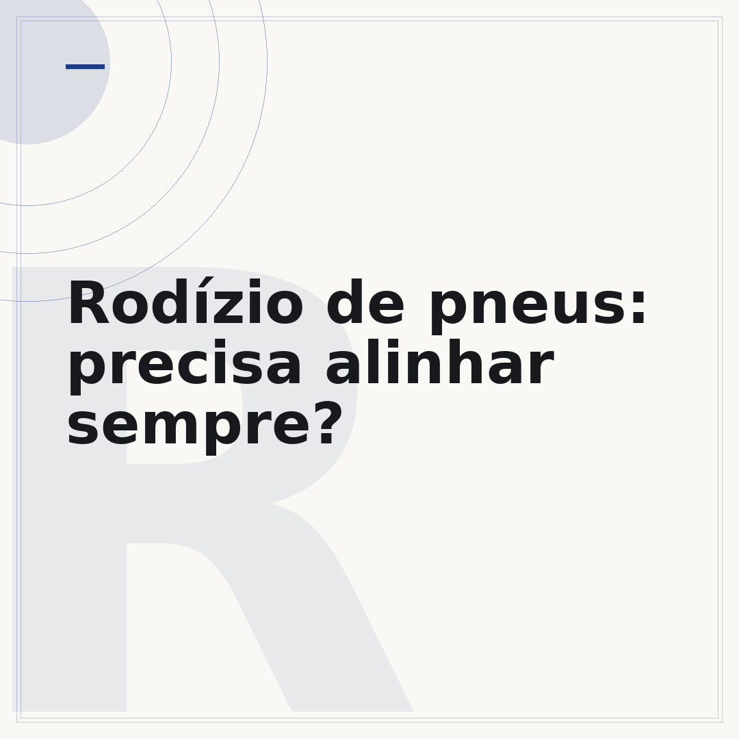 Rodízio de pneus: precisa alinhar sempre?