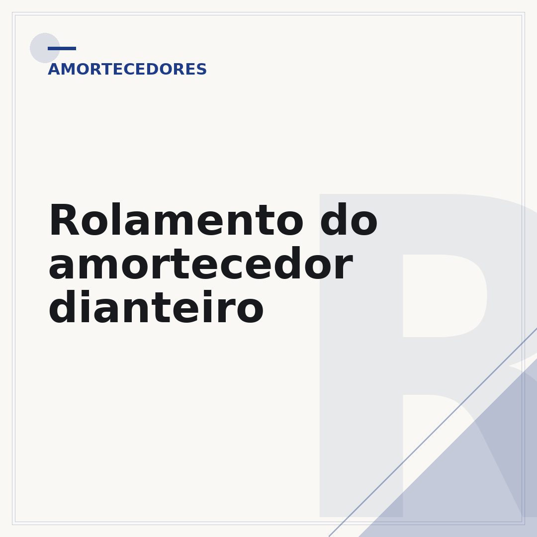 Rolamento do amortecedor dianteiro