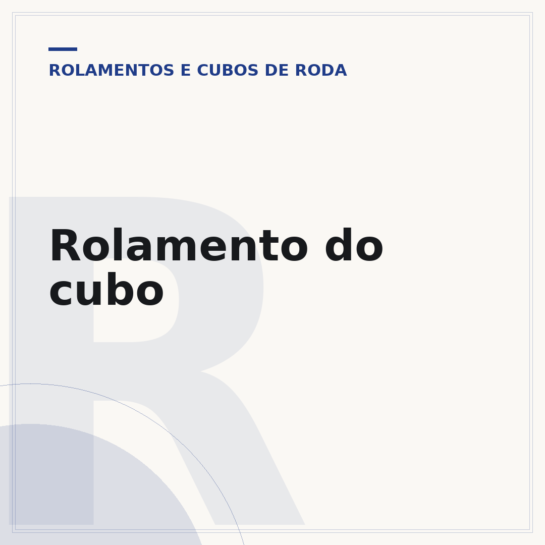 Rolamento do cubo