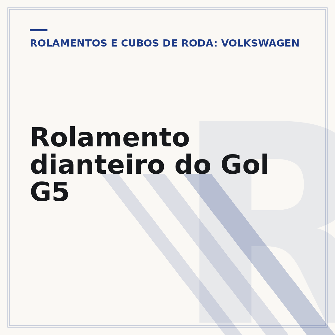 Rolamento dianteiro do Gol G5