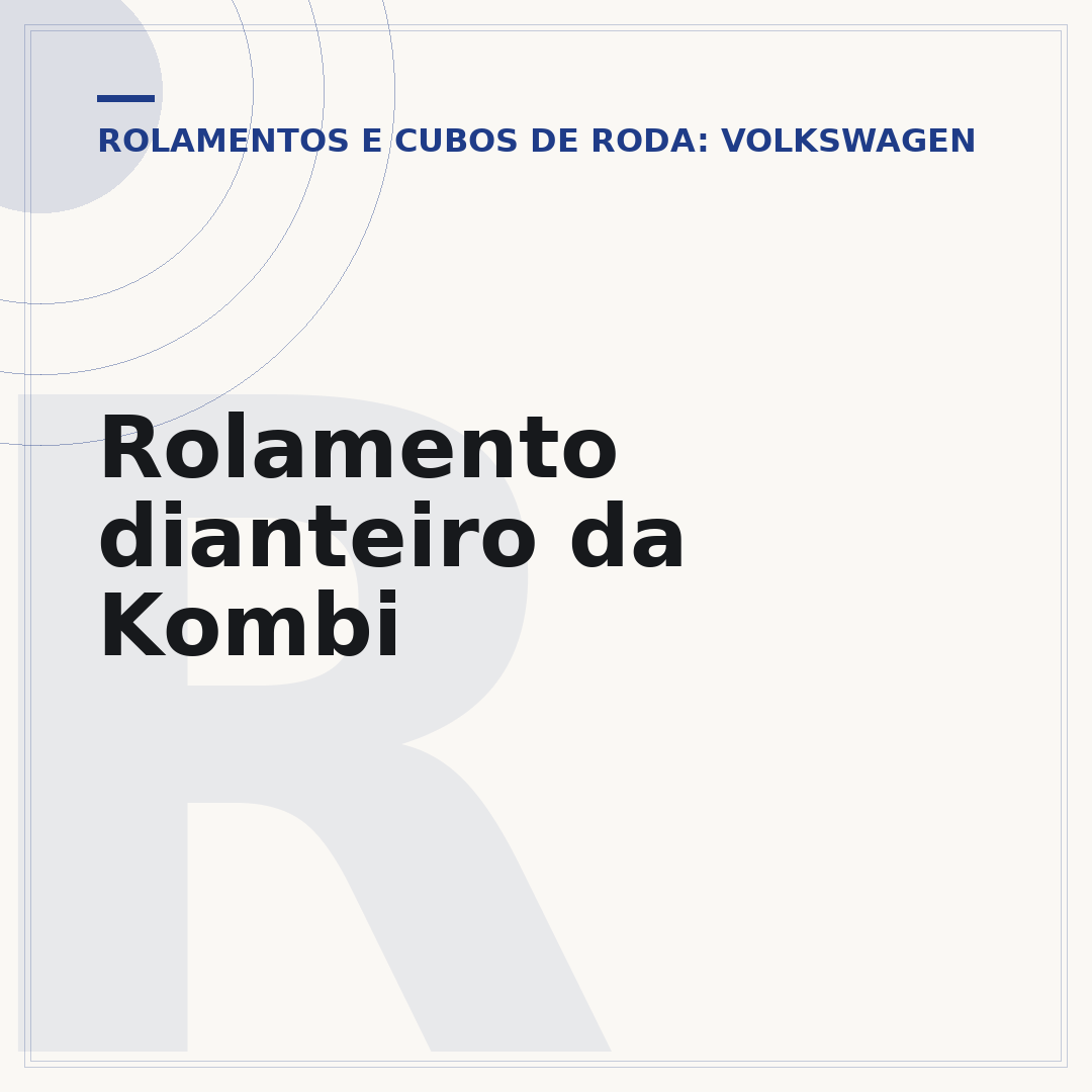 Rolamento dianteiro da Kombi