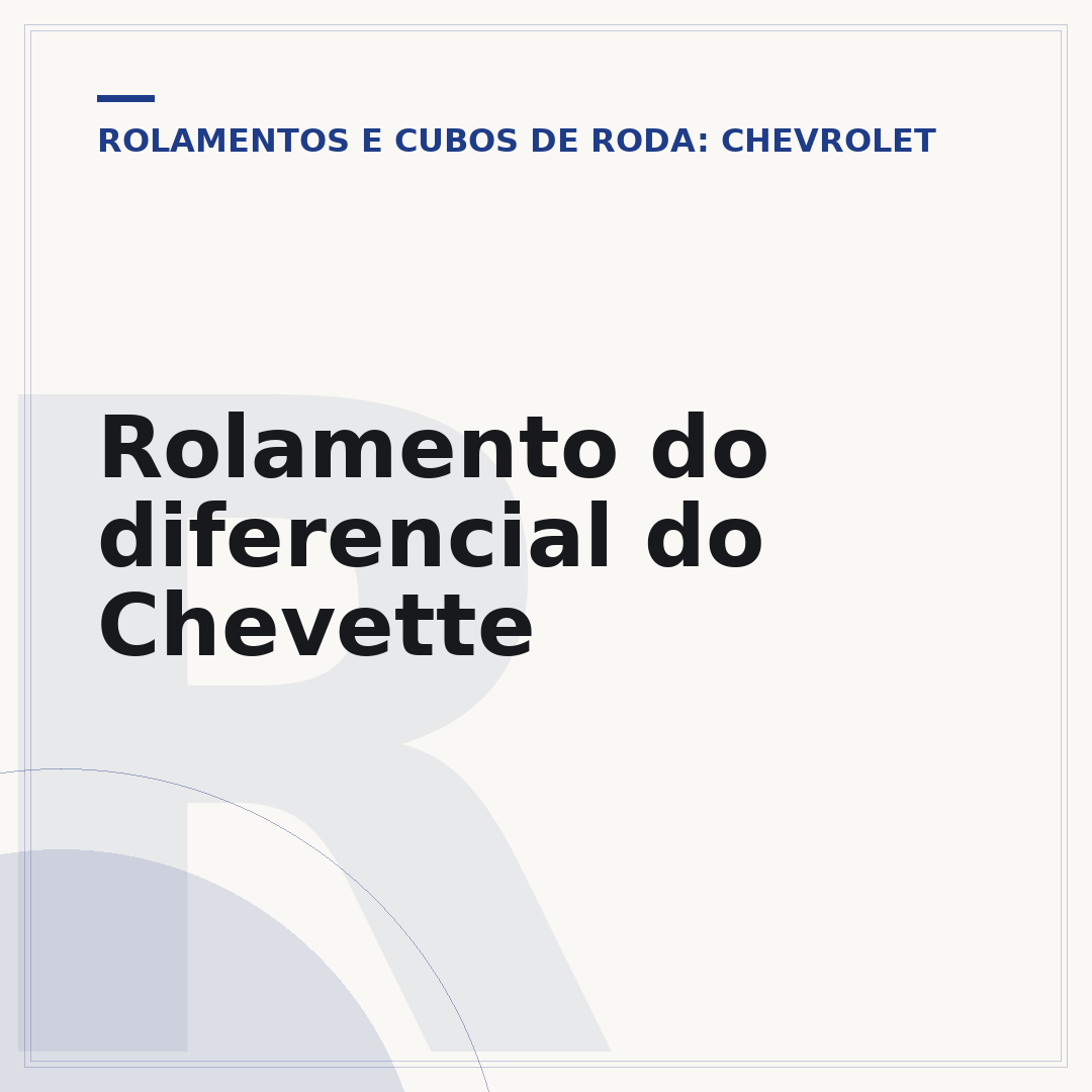 Rolamento do diferencial do Chevette