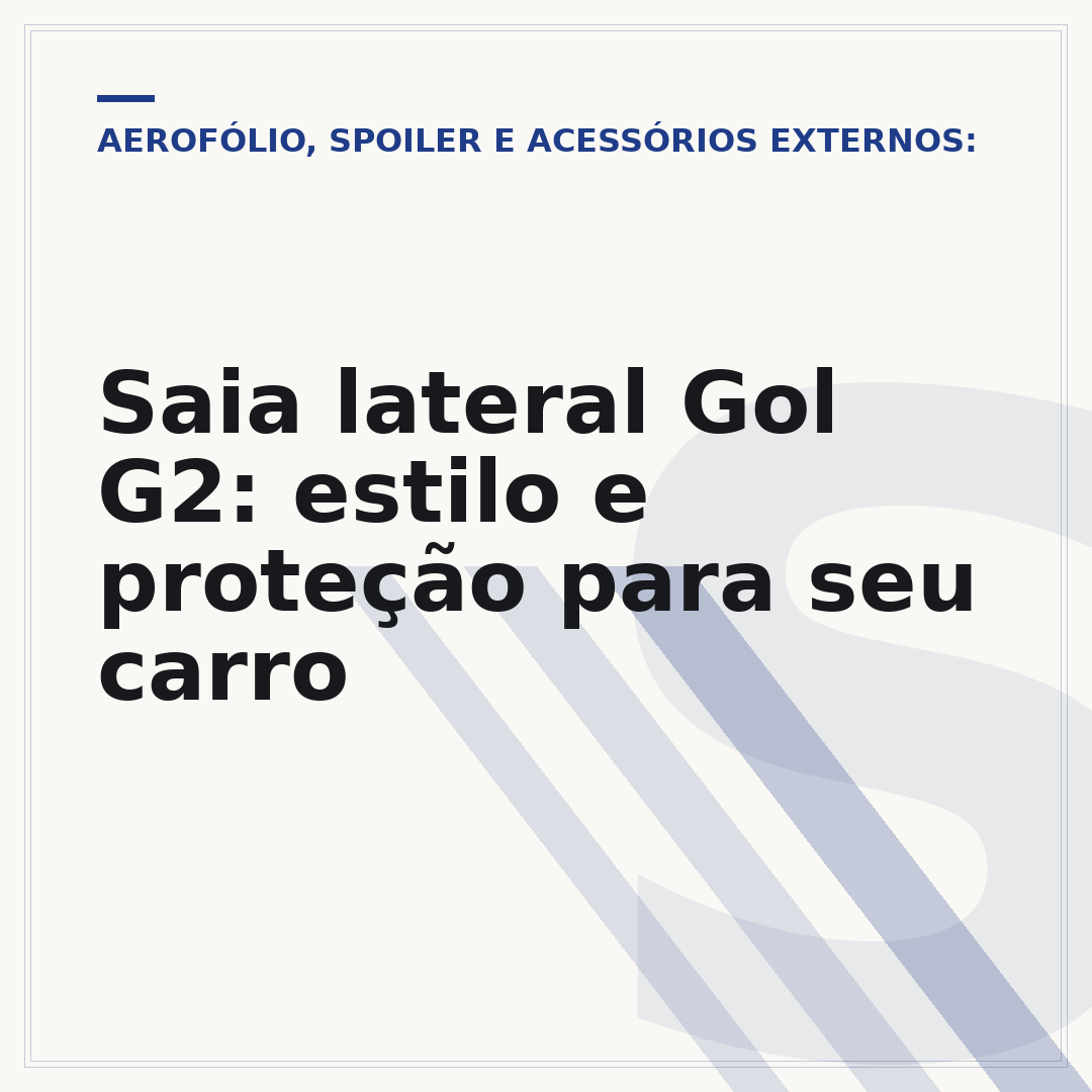 Saia lateral Gol G2: estilo e proteção para seu carro