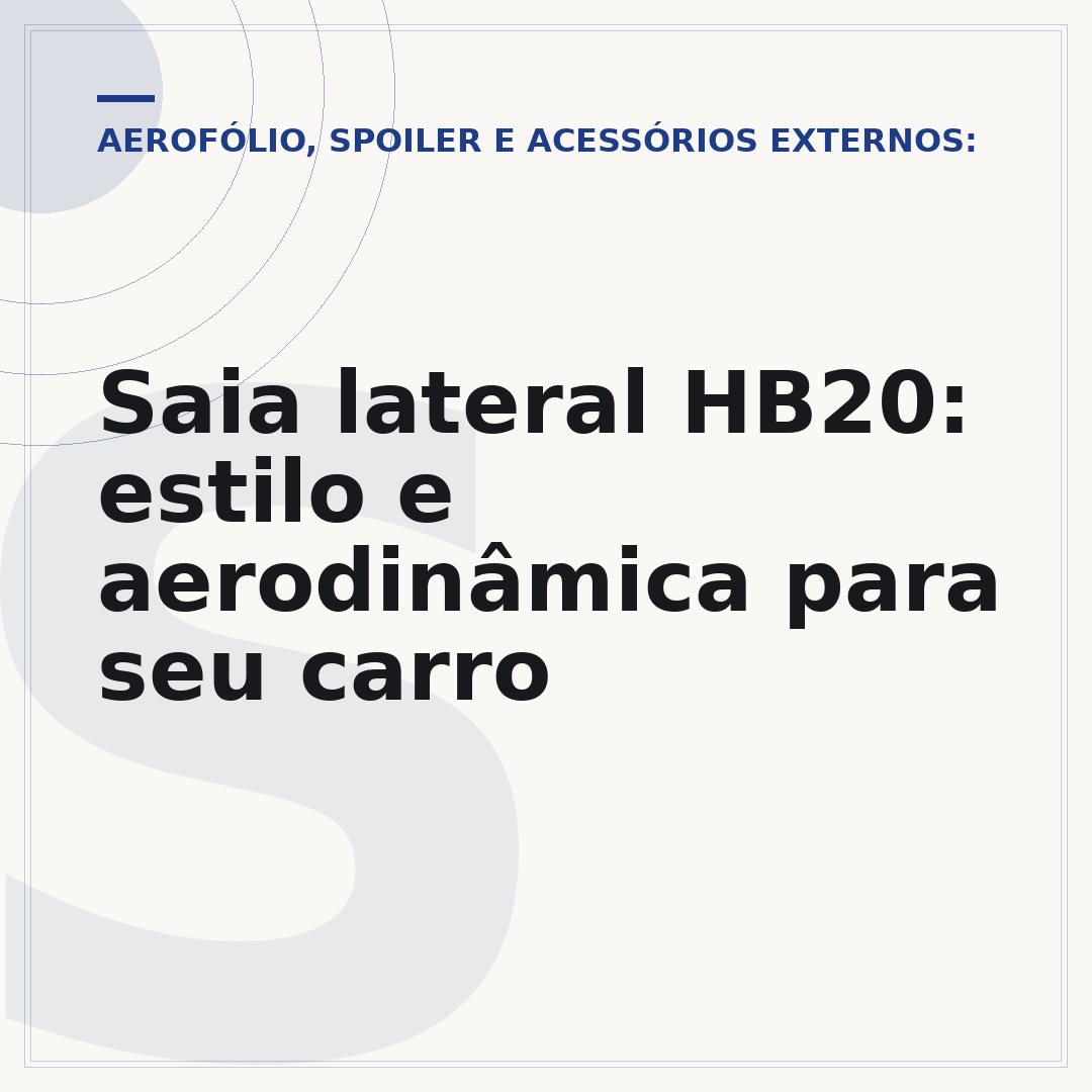 Saia lateral HB20: estilo e aerodinâmica para seu carro