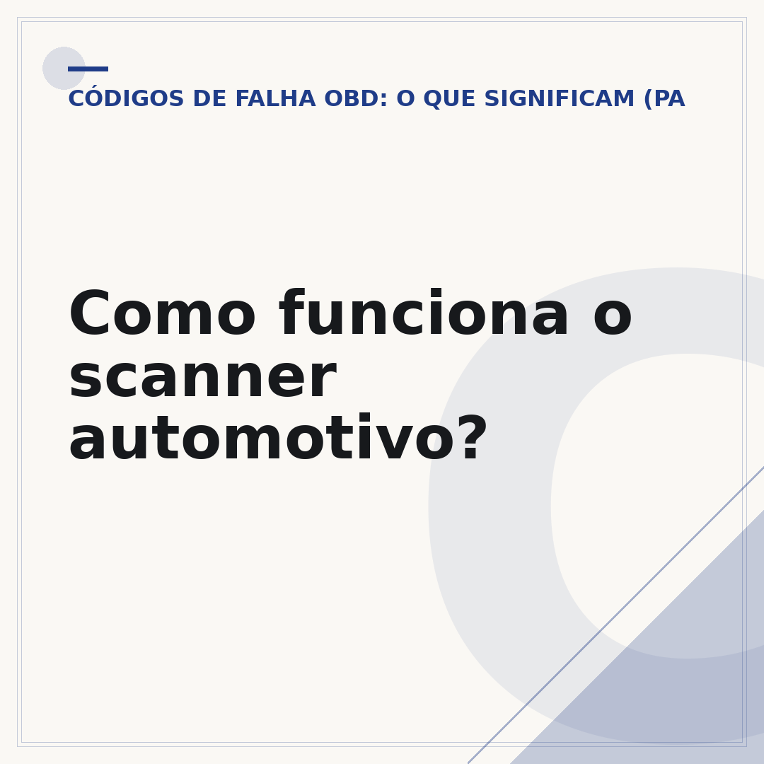 Como funciona o scanner automotivo?