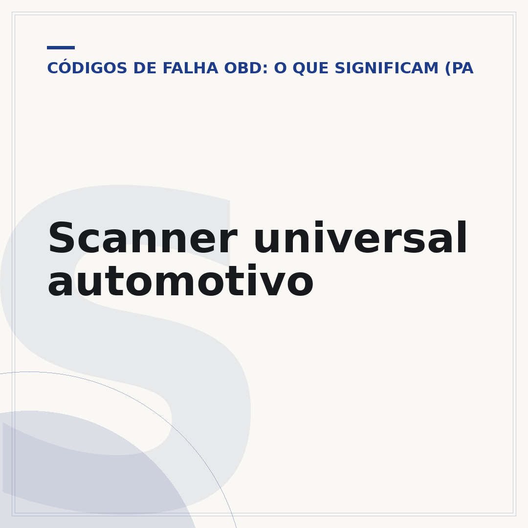 Scanner universal automotivo