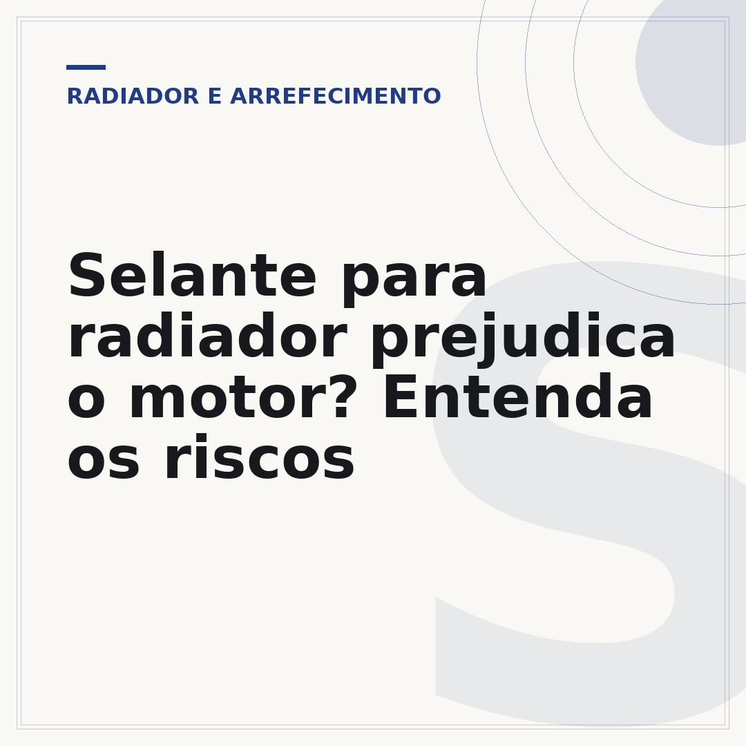 Selante para radiador prejudica o motor? Entenda os riscos