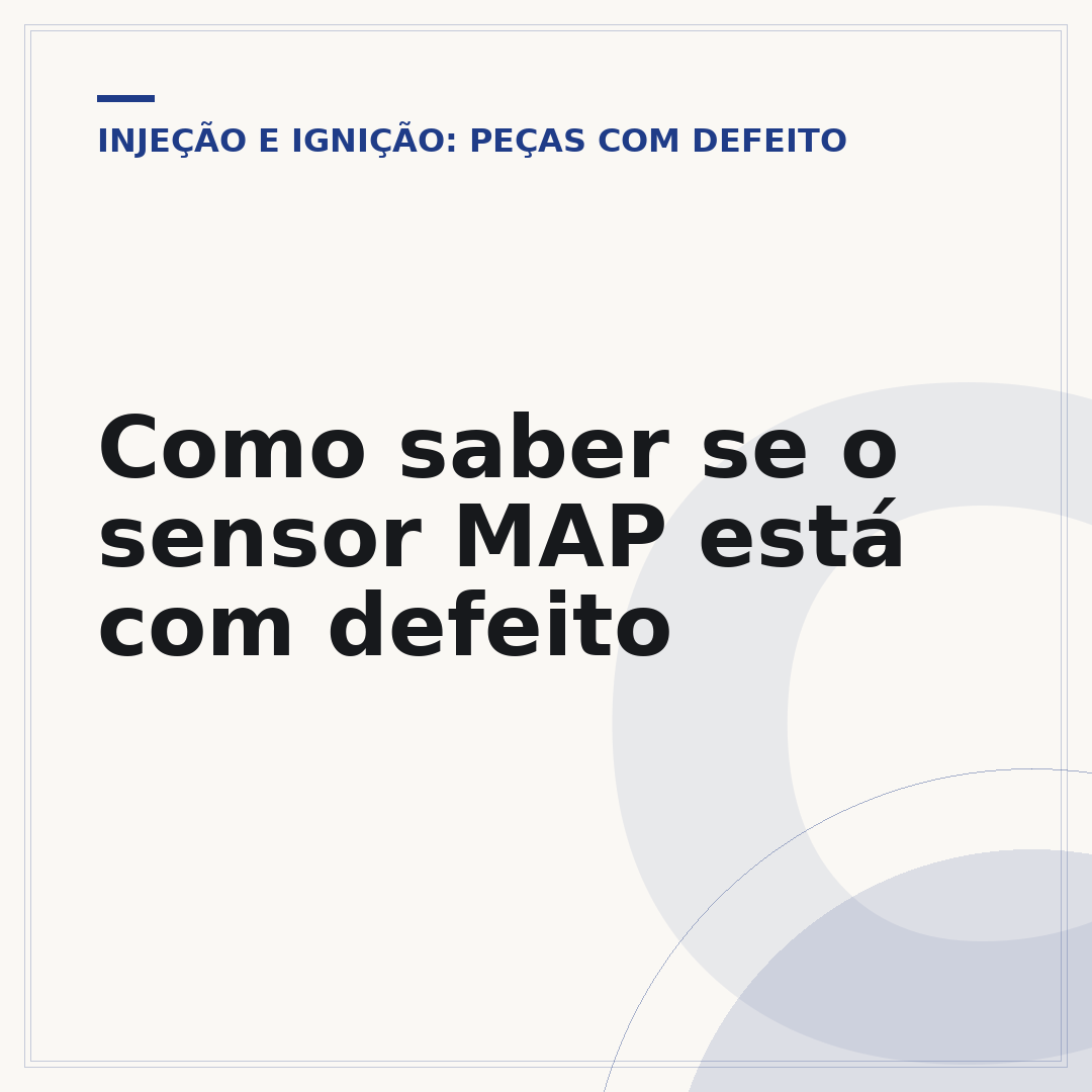 Como saber se o sensor MAP está com defeito