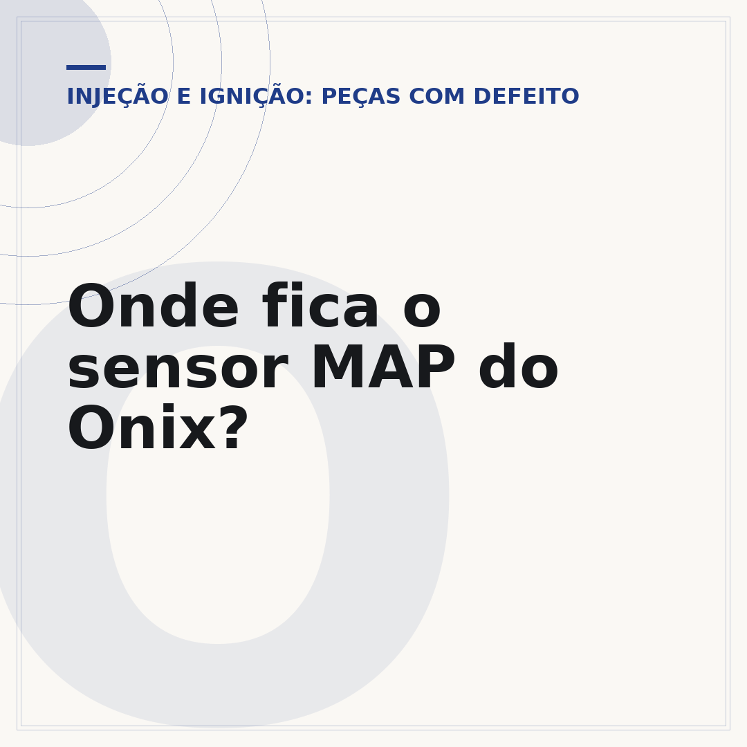 Onde fica o sensor MAP do Onix?